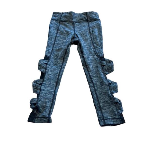 Athleta Girl size S/7 black/grey leggings - Picture 1 of 6